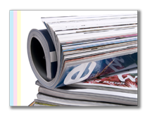magazine, catalog print samples